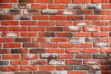 Wall of red brick