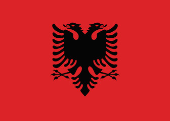 Flag of Albania - obrazy, fototapety, plakaty