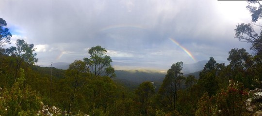 タスマニア WellingtonPark 虹