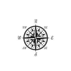 Compass wind rose vector marine nautical icon