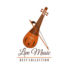 Live music concert festival vector instrument icon