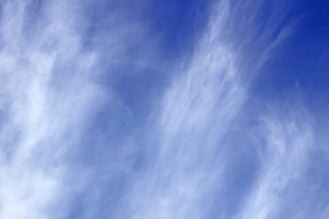 blue sky background with tiny clouds