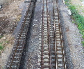 Fototapeta premium The way of railway track.