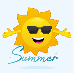 Summer, sun vector