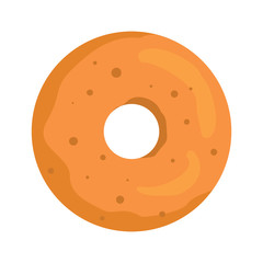 Donut colorful bakery product icon