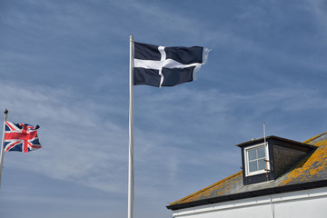 Flagge von Cornwall in Großbritannien