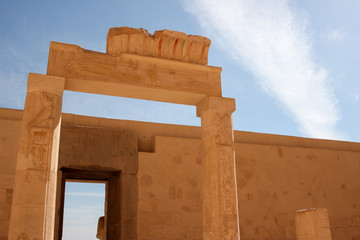 Ruins of egyptian portal