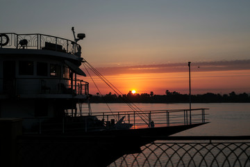 Sunset over the nile