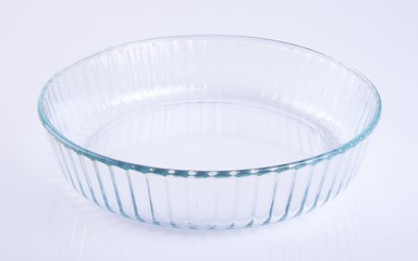 bowl or glass bowl on a background.