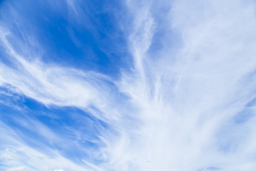 Fototapeta premium Blue sky with beautiful clouds.