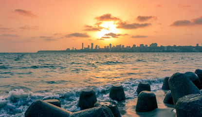 Sunset At MarineDrive Mumbai