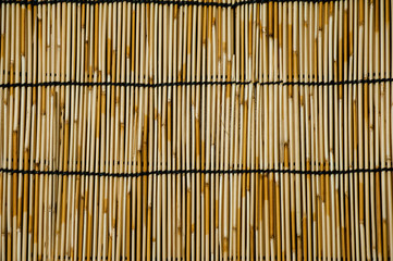 wood japan .abstract background texture of a wooden mat.