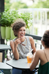 Chatting with friend