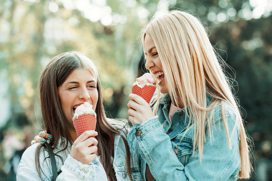 Women Eating Icecream