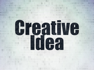 Finance concept: Creative Idea on Digital Data Paper background
