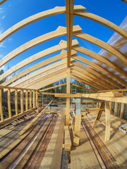 Construction of a frame house