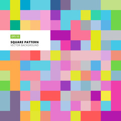 Abstract square pattern colorful background template, Vector