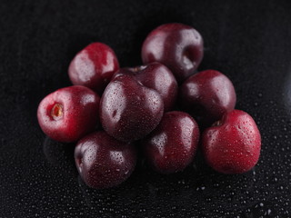 Cherry on a dark background