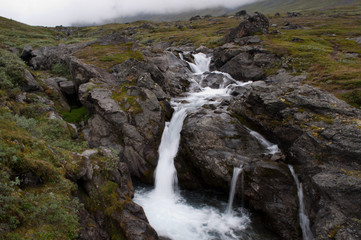 Waterfall Kungsleden Sweden Scandinavia