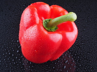 Pepper on a dark background