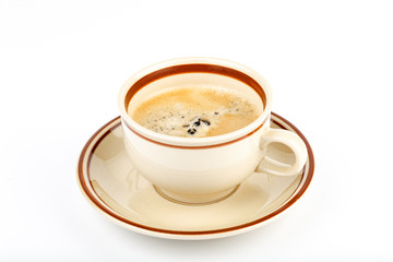 cup of coffee isolated