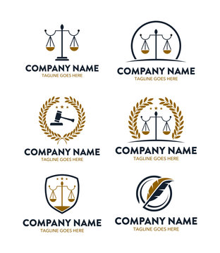 Attorney Law and Justice Logo Template