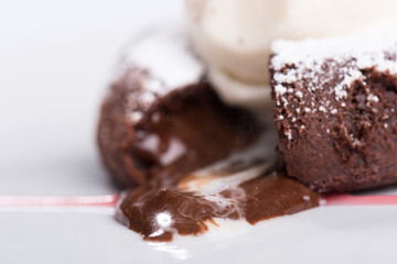 Gourmet Dish on white background