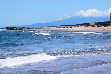 山形県庄内浜の荒波