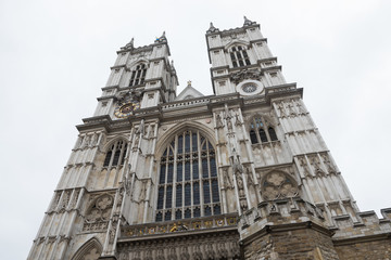 Fototapeta na wymiar london, england, 02/02/2017 The gothic looking place of worship Westminster abbey in westminster london.