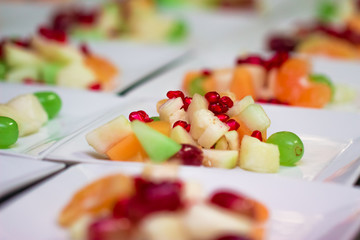 fruit salad plate for function at restaurant