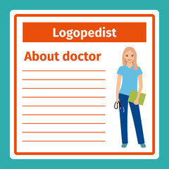 Medical notes about logopedist