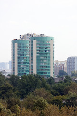 Obraz premium apartment towers at Moscow cityscape