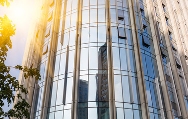 detail shot of modern architecture facade,business concepts ,shot in city of China.