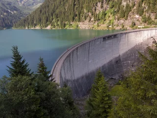 Photo sur Plexiglas Barrage énergie propre, barrage alpin dans le beaufortain