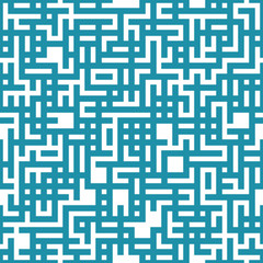 geometric lines maze seamless abstract pattern