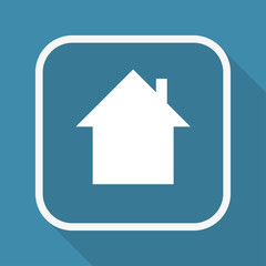 App Button mit Schatten - Hütte