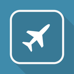 App Button mit Schatten - Flugzeug