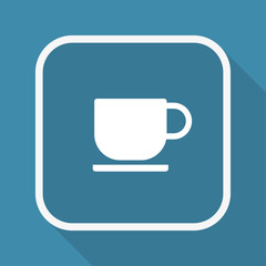 App Button mit Schatten - Kaffeetasse