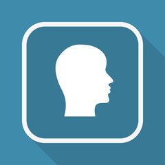 App Button mit Schatten - Gesicht Profil