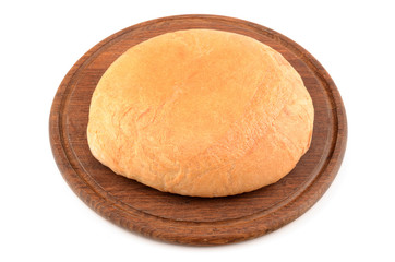 bread on a white background
