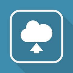 App Button mit Schatten - Wolke hochladen