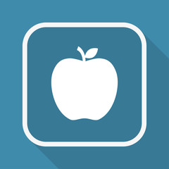 App Button mit Schatten - Apfel