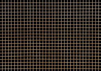 metal grid on a black background - 164144769