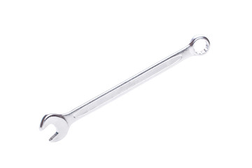 Wrench on empty white background