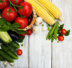 Fresh summer vegetables