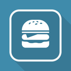 App Button mit Schatten - Cheeseburger
