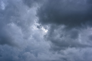 Fototapeta na wymiar Dark storm clouds