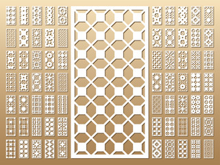 Set of die cut cards