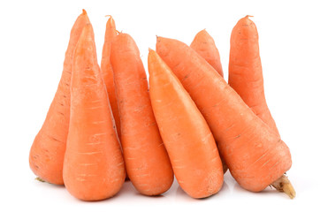 carrots on a white background