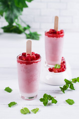 Frozen fruit popsicle
